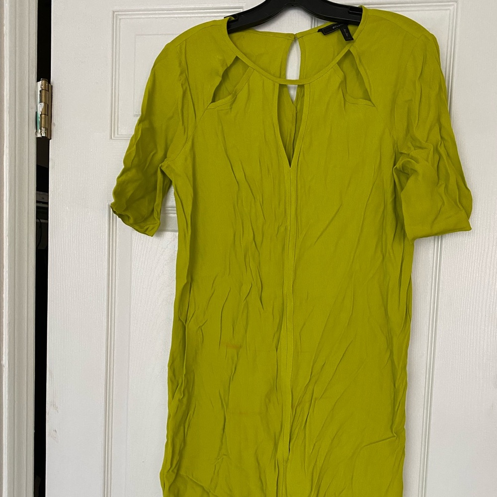 Neon Green Cutout Dress